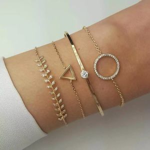 Bracelets set - gold